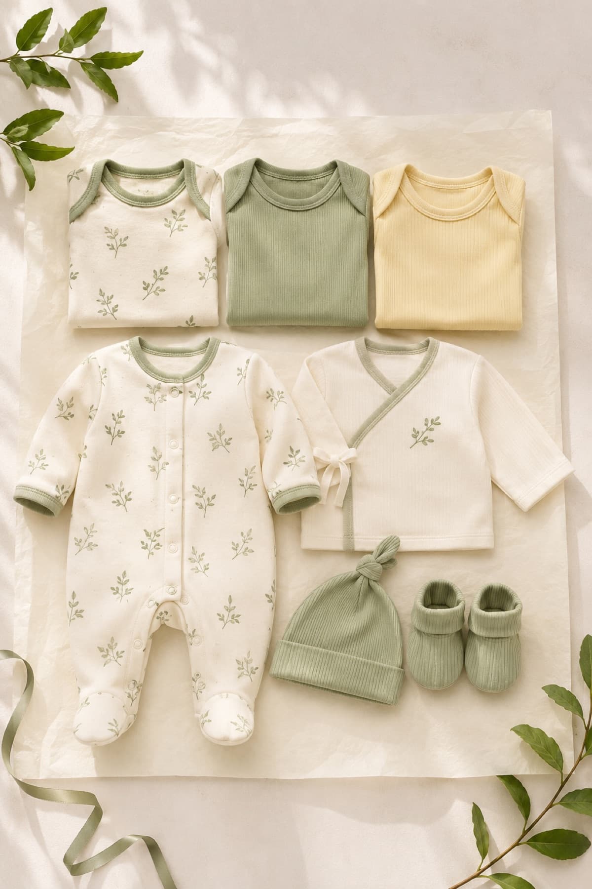Newborn Starter Set laid flat